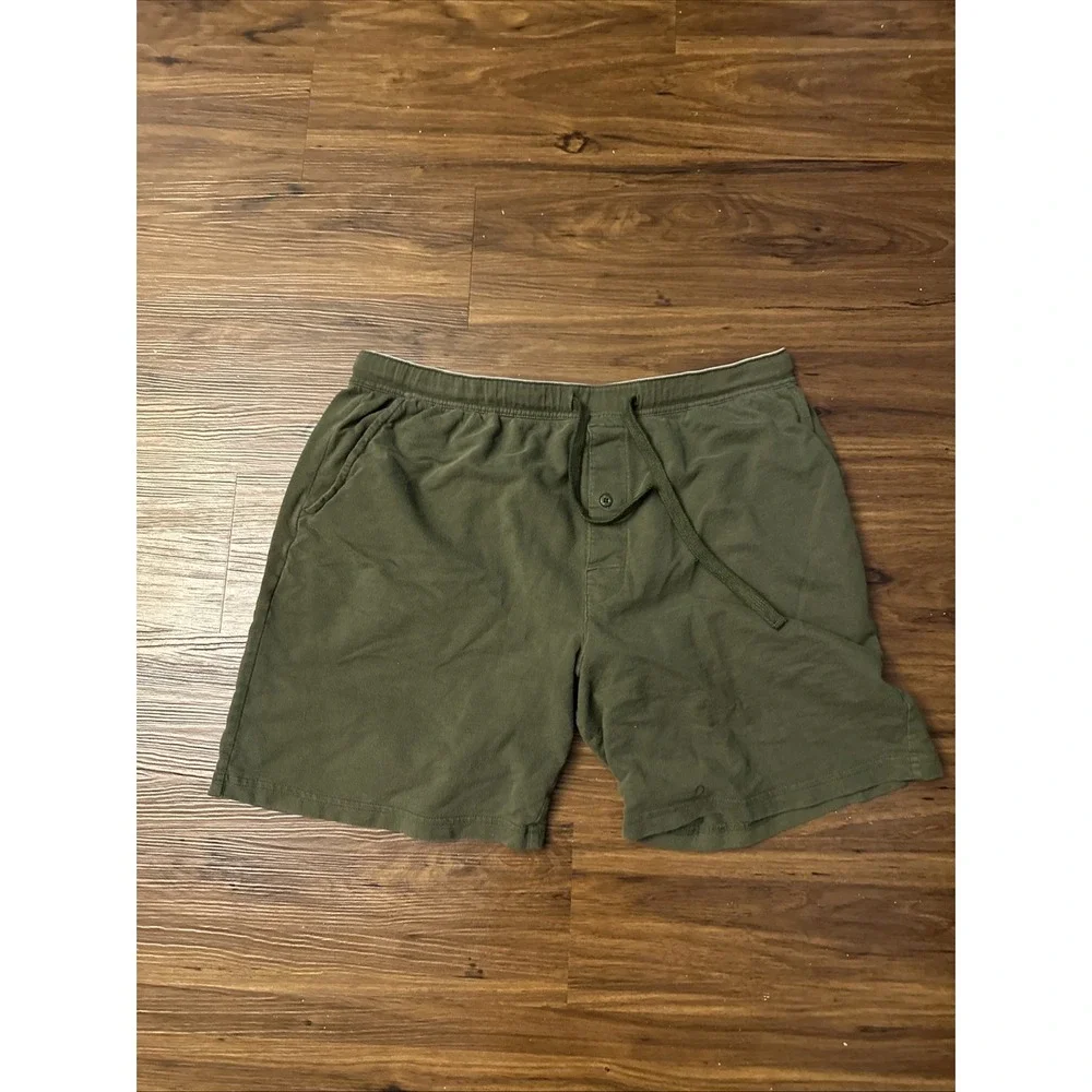 Hanes Men's Jersey Knit Cotton Button Fly Pajama Sleep Shorts Large Bundle Of 6